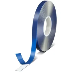 tesa ACXplus 7056 High Transparency, 9mmx18m, 1,5mm, transparent, blauer Folienliner