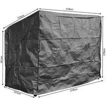 Quick Star Hollywoodschaukelersatzdach Schutzhülle Triumph PE-Gewebe 160g grau