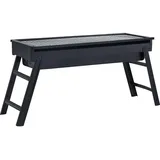 vidaXL Camping-Grill schwarz