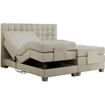 MKS Boxspringbett 180 x 200 cm H3 Beige