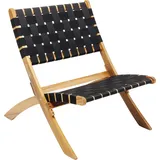 Kare Klappsessel Ipanema 78 x 60 x 72,5 cm schwarz