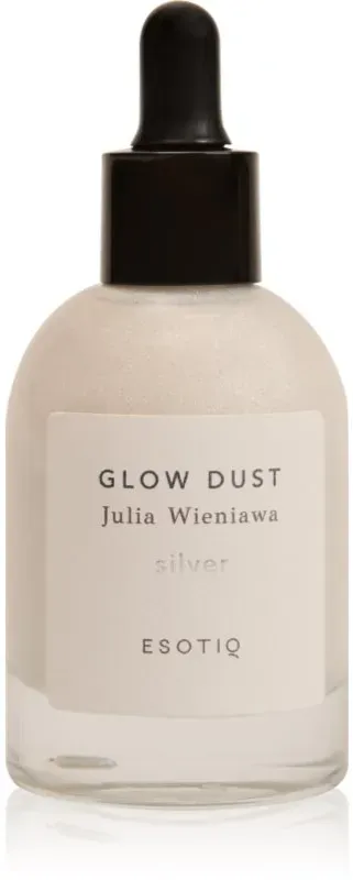 Esotiq Glow Dust Julia Wieniawa Körperöl mit Glitzerteilchen Farbton Silver 50 ml