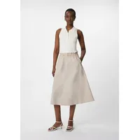 Comma, Midirock Ausgestellter Beige 40