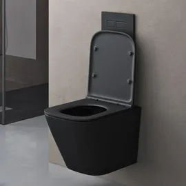 doporro Aachen mit WC-Sitz Schwarz