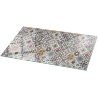 Tulup Tischplatte, Grau, Mehrfarbig, Glas, 120x60x0.4 cm, Esszimmer, Tische,