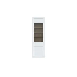 Möbel Kraft Vitrine Push-to-Open 61,1 x 41,4 x 195,9 Weiß