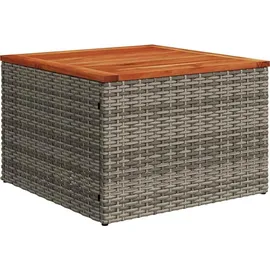 vidaXL Gartensofa-Set mit Kissen, grau, Polyrattan