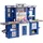 Vevor Kinderküchen-Spielset, 3-in-1-Kleinkinderküche mit simuliertem Sprühnebel, Geräuschen und Lichtern, Spielküchenset mit 74-teiligem Kochzubehörset für Kleinkinder, Vorschulkinder, Kinder im Alter von 3–8 Jahren, Blau