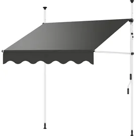 MuCoLa Klemmmarkise 250 cm grau