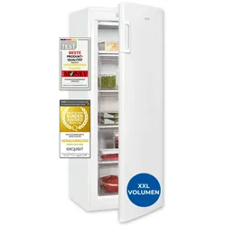 Exquisit Gefrierschrank, Tiefkühlschrank, Schnellgefrieren, 168 L, 4-Sterne-Gefrieren, Energieklasse D, Gefrierschrank gross, GS5230-HE-040D weiss