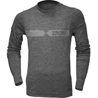 IXS iXS, Herren, Funktionsshirt, Shirt Langarm Melange (XS, S), Grau, S, XS