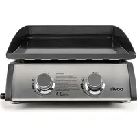 LIVOO Livoo, Gasgrill, Plancha-gaz-2-Brenner (0.01 kW)