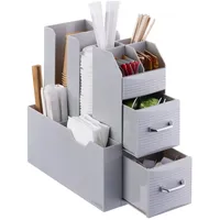 Navaris Kaffee und Tee Organizer Set - Aufbewahrungsbox Kaffeezubehör