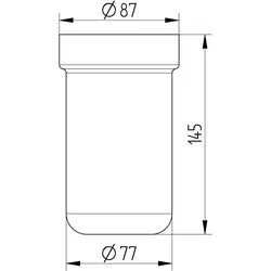 Avenarius Ersatzglas für Serie 420 Bürstengarnitur 1002253905, Accessoires, weiß satiniert