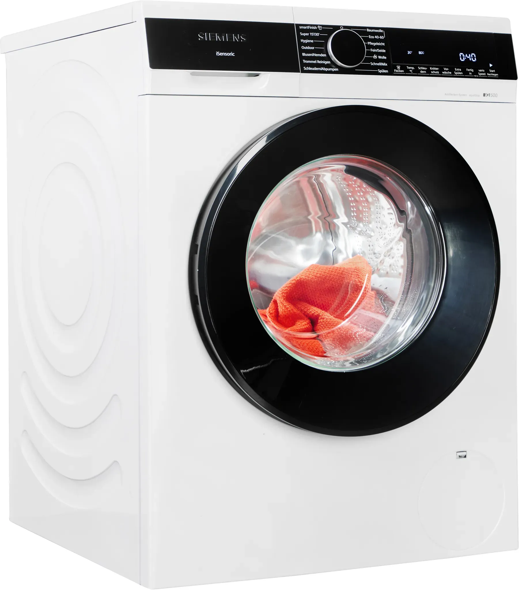 SIEMENS Waschmaschine "WG56G2Z41", Energieeffizienz: A (A-G), weiß, B:59,8cm H:84,5cm T:59cm, Waschmaschinen, Knitter-Programm smartFinish, Antiflecken-System, Outdoor-Programm, Topseller