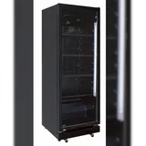 Wimar Getränkekühlschrank Gewerbekühlschrank 230l 1 Glastür 530x635x1442mm schwarz