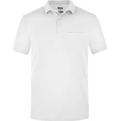 Herren Work Polo mit Tasche - Farbe weiß - Größe XXL