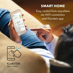Klarstein Metrobreeze York Smart 12k mobile Klimaanlage 12000 BTU/3,5 kW Schwarz