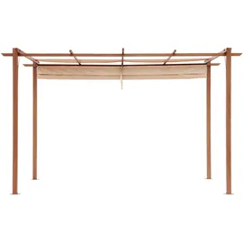 Konifera Pergola Tilos 4 x 3 m Braun