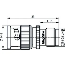 Telegärtner Adapter BNC-TNC (M-F) 100023675