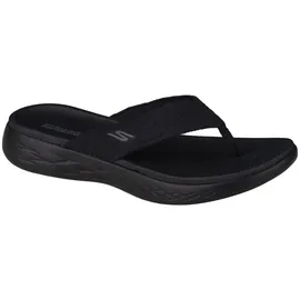 SKECHERS Damen On-the-go 600 Sunny Slides, Black Textile, 36 EU