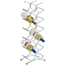 Hti-Living Weinregal 12 Flaschen Metall Silber