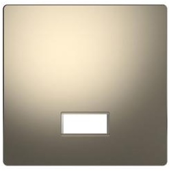Merten Wippe mit rechteckigem Symbolfenster, System Design, Nickelmetallic