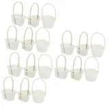 IMIKEYA 3sätze Mini Woven Baskets Weiß Dekorative Körbe Für Obst Spielzeug Und Bastelarbeiten Leicht Und Tragbar Für Kreative Fotografie