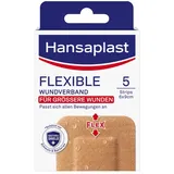 Hansaplast Flexible Wundverband für größere Wunden, 5 Stück