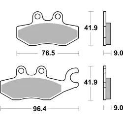BREMBO Bremsbelagsatz, Scheibenbremse vorne rechts schwarz für PIAGGIO MOTORCYCLES 07060