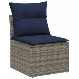 vidaXL Gartenlounge-Set 6-tlg. Grau