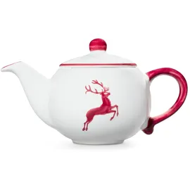 Gmundner Keramik Bordeauxr. Hirsch, Teekanne 1,5 Liter