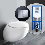 Laufen IL BAGNO ALESSI One Komplett-SET Wand-WC mit neeos Vorwandelement,,
