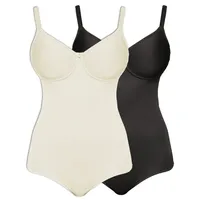 SUSA 2er Pack Body mit Bügel Catania in Champagner Schwarz | Gr.: 90E