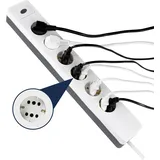 REV Ritter REV 6-fach Steckdosenleiste mit Schalter H05VV-F 1,4 m weiß