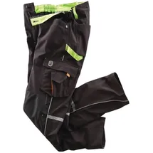 Terrax Softshellhose Workwear Gr.60 schwarz/limette