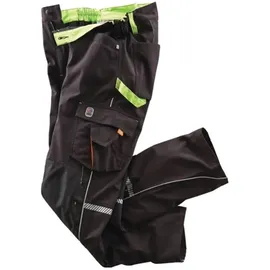 Terrax Softshellhose Workwear Gr.60 schwarz/limette