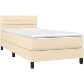 vidaXL Boxspringbett 90 x 200 cm Creme