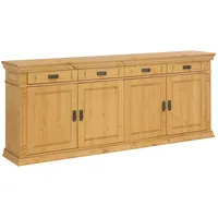 OTTO home Sideboard, beige (natur), B:202cm H:83cm T:39cm, Sideboards, Sideboard, Kommode im klassischen Landhausstil, Breite 202 cm