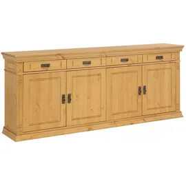 OTTO home Sideboard, beige (natur), B:202cm H:83cm T:39cm, Sideboards, Sideboard, Kommode im klassischen Landhausstil, Breite 202 cm