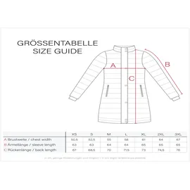 Marikoo Winterjacke "Aylaraa", Damen, Gr. XL, schwarz, Obermaterial: 90% Polyacryl, 8% Viskose, 2% Elasthan, Jacken Winterjacke, Elegante Designer Winterjacke
