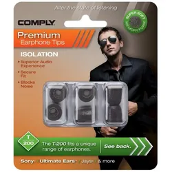Comply T-200 Black Small - Ohrpassstück