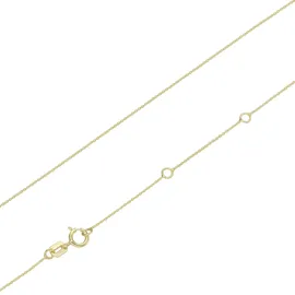 Luigi Merano Kette mit Anhänger Buchstabe H mit Zirkonia Gold 375