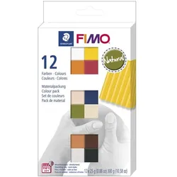 FIMO 12er-Pack Modelliermasse »Fimo soft - Materialpackung Natural Colours«