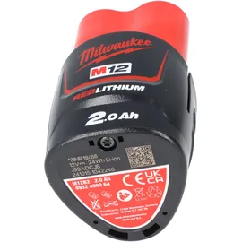 Milwaukee Akku für Typ M12 B2 12 V 2 Stück