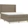 vidaXL Boxspringbett 140 x 200 cm Taupe