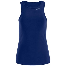 WINSHAPE Damen Functional Light and Soft Tanktop Aet134ls Yoga-Shirt, Dark-Blue, XL EU