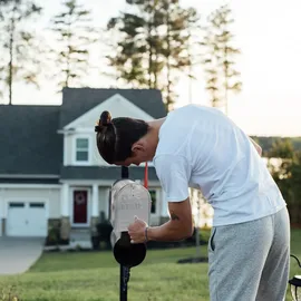 Relaxdays U.S. Mailbox silber