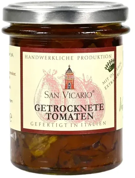 San Vicario Tomaten getrocknet in Olivenöl bio