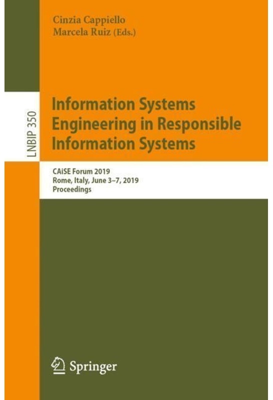 Information Systems Engineering In Responsible Information Systems, Kartoniert (TB)